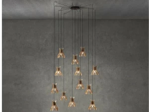 BOVER Led подвесной светильник из дерева Dome S/20/13l