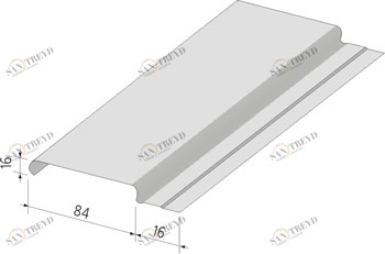 Реечный потолок Албес белый матовый 100мм 4м Albes 1247