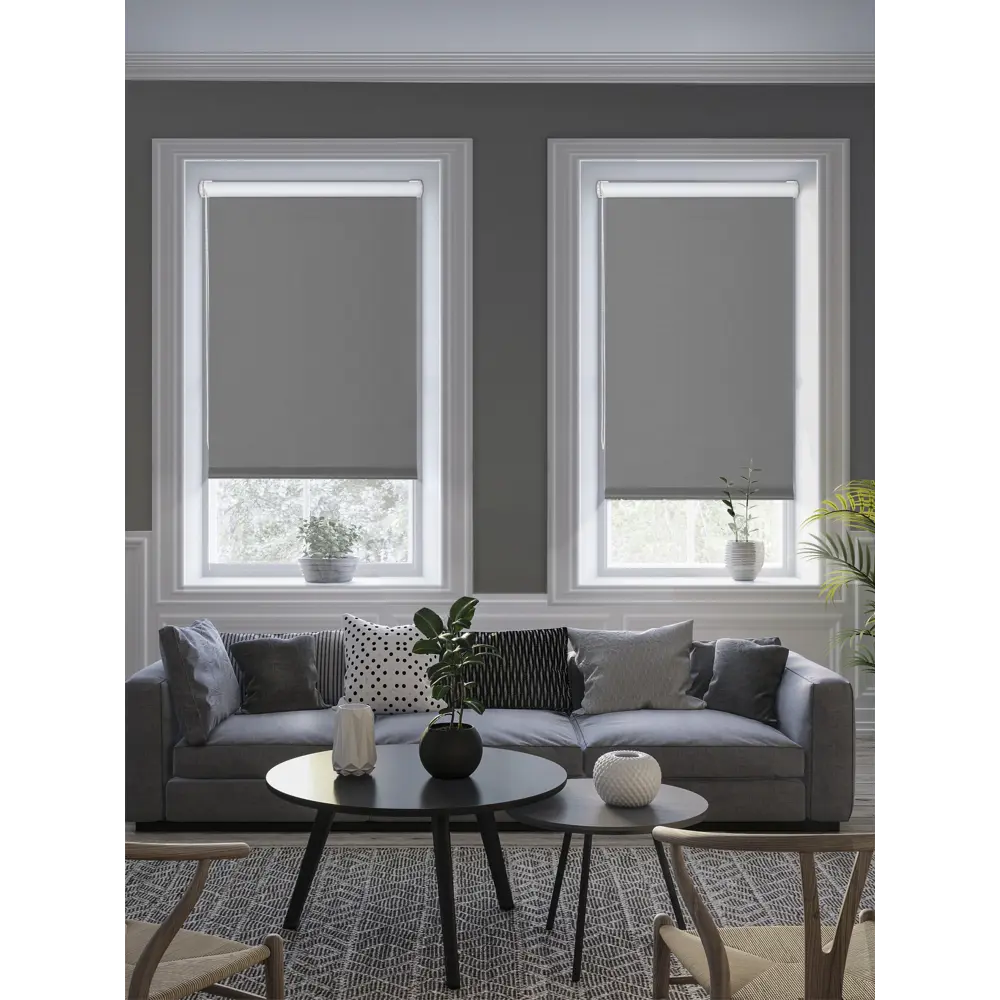 Штора рулонная блэкаут Midnight 50x175 см серая 86305113 STLM-2204328 GARDEN - Вид №3