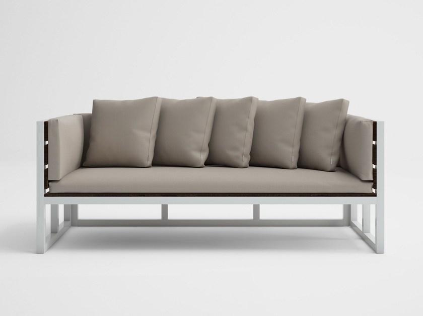 GANDIABLASCO 2-местный садовый диван из тика Saler teak sun-id-1390144 - Вид №1