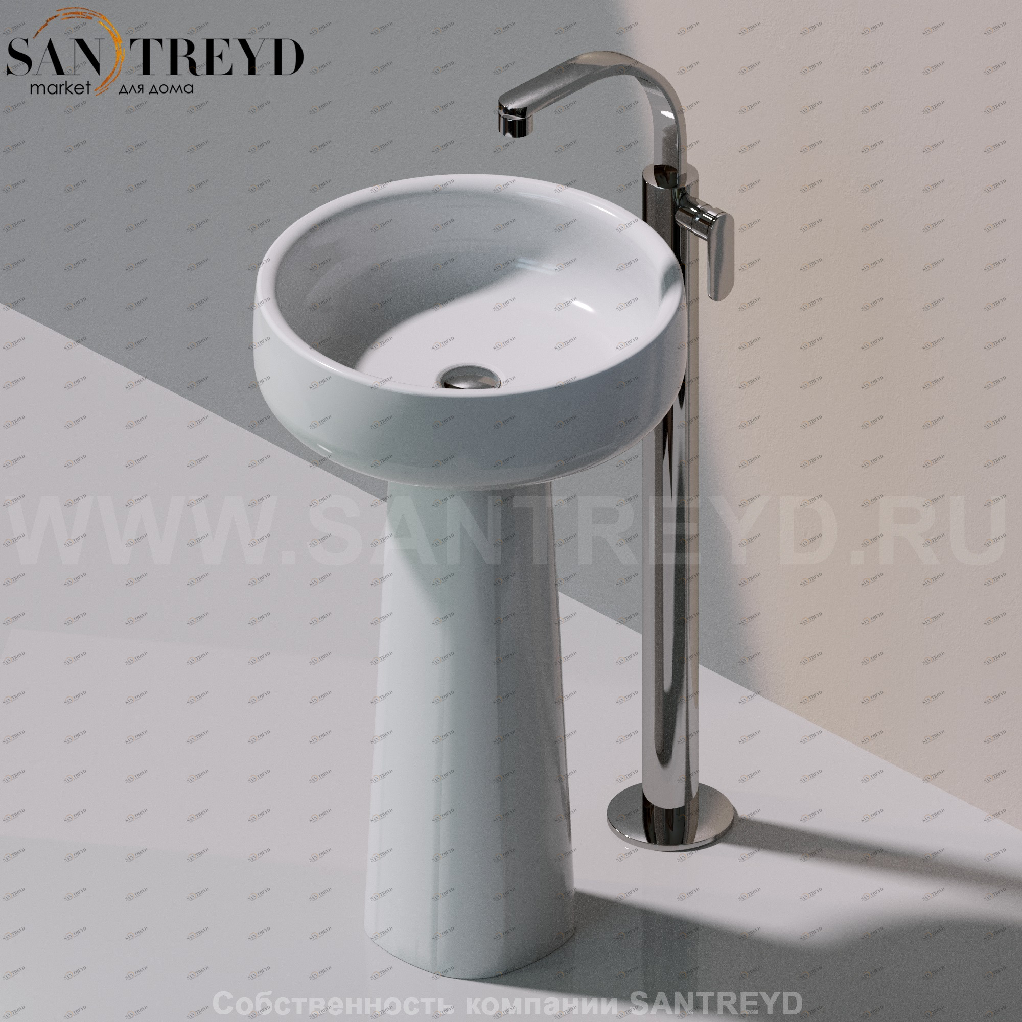 BN50C9016 Пьедестал для раковины круглая Ceramica Flaminia Bonola