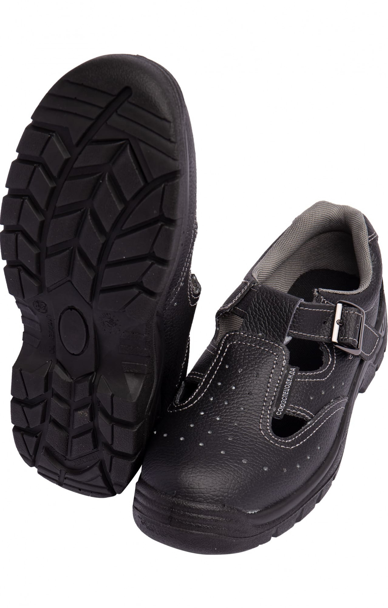 5023056 Полуботинки Мастеров с перфорацией с металлическим подноском черные  Летняя обувь  размер 42 Спецодежда 