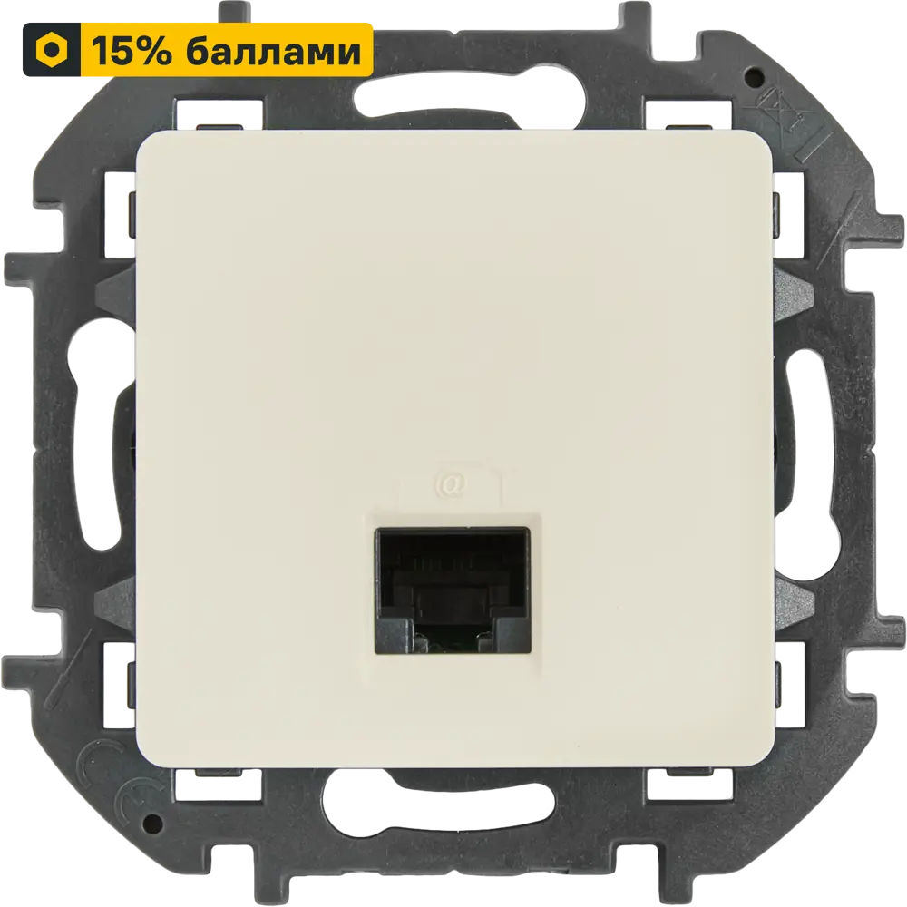 Розетка компьютерная LEXMAN Lilian RJ45 Cat 5e для скрытого монтажа 86761365 STLM-0071332
