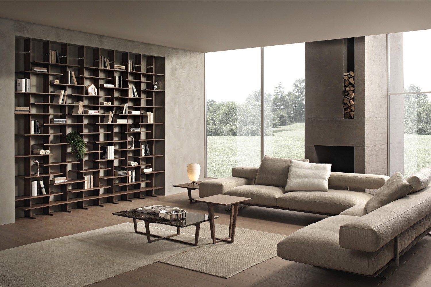 Деревянный модульный книжный шкаф Pacini & Cappellini ELISABETH ARCH-00147446 - Вид №1