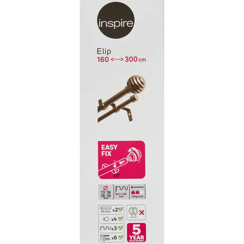 INSPIRE Elip — двухрядный карниз для портьер и тюля 84407279 STLM-0049466 - Вид №5