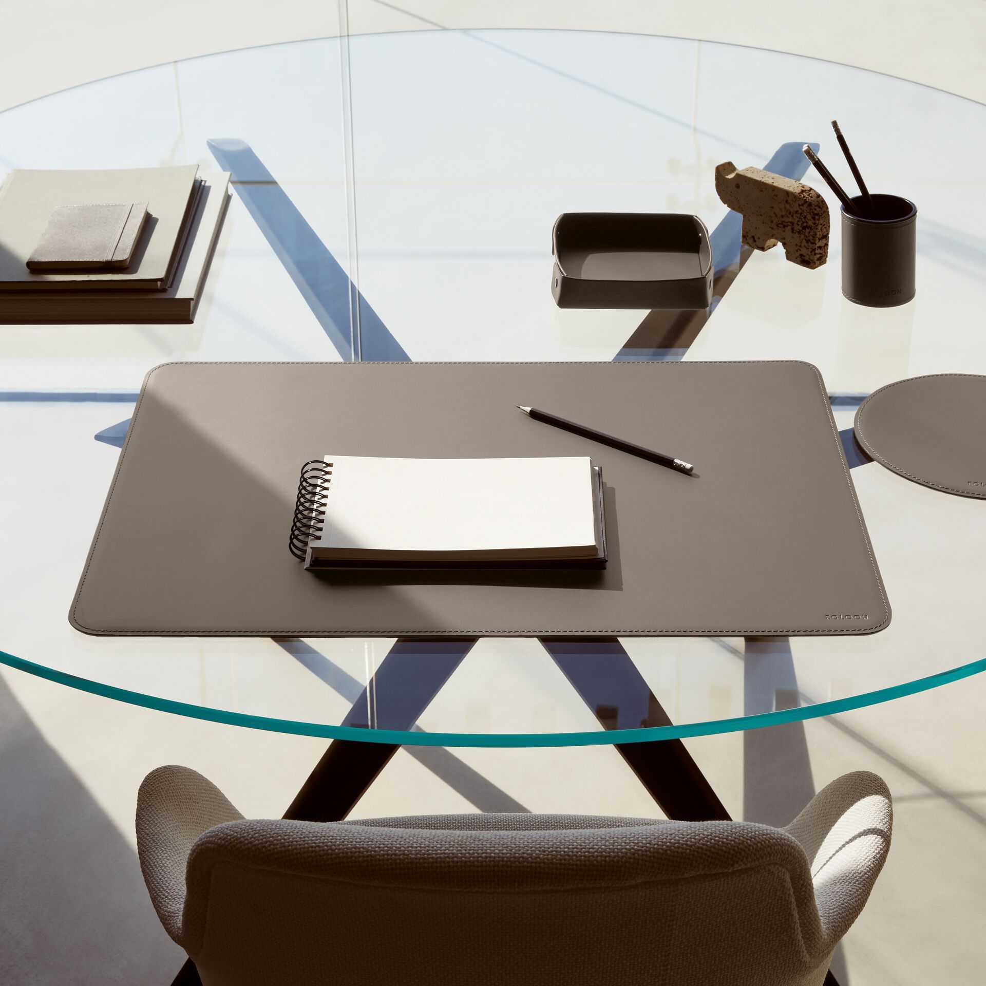 Регенерированный кожаный круглый коврик для мыши EGLOOH ATLANTE ARCH-00149473 - Вид №18