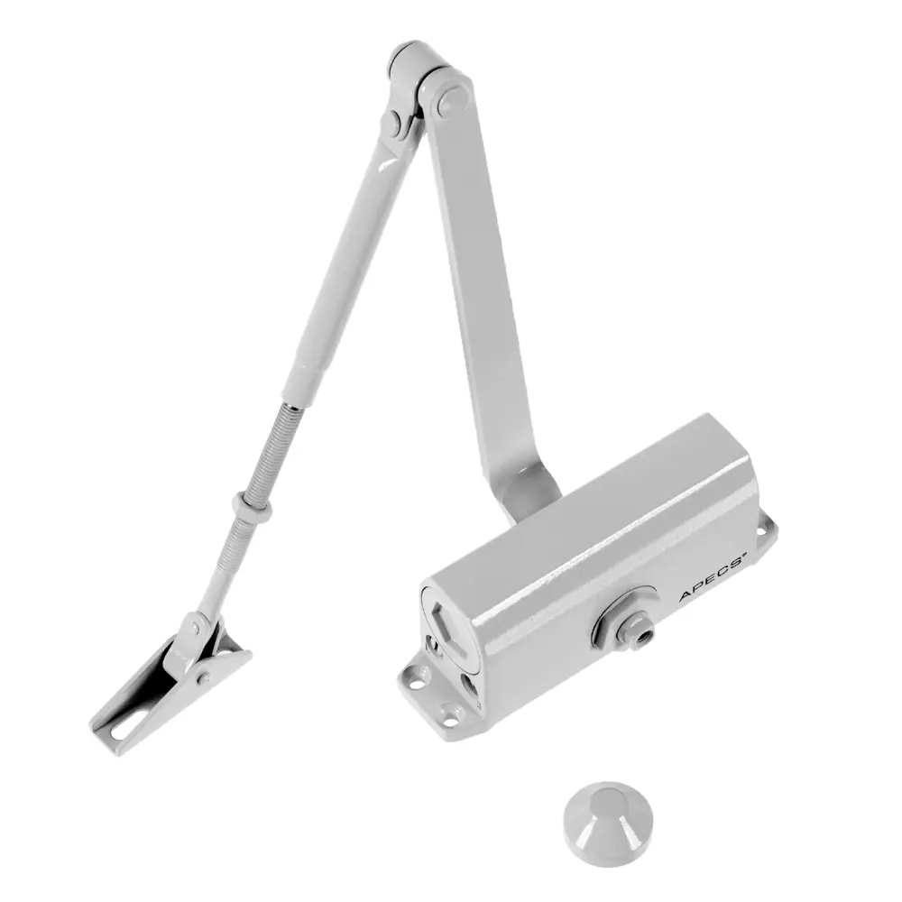 Доводчик дверной Apecs DC-23/40-65-M-W, 40-65 кг, цвет белый STLM-2136013 - Вид №1