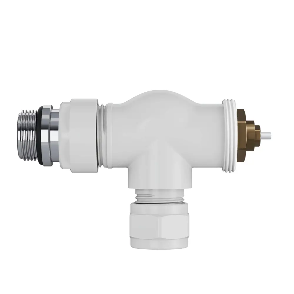 Термостатический комплект для радиатора осевой Royal Thermo Design Pro 1/2" латунь цвет белый STLM-2160566 - Вид №3