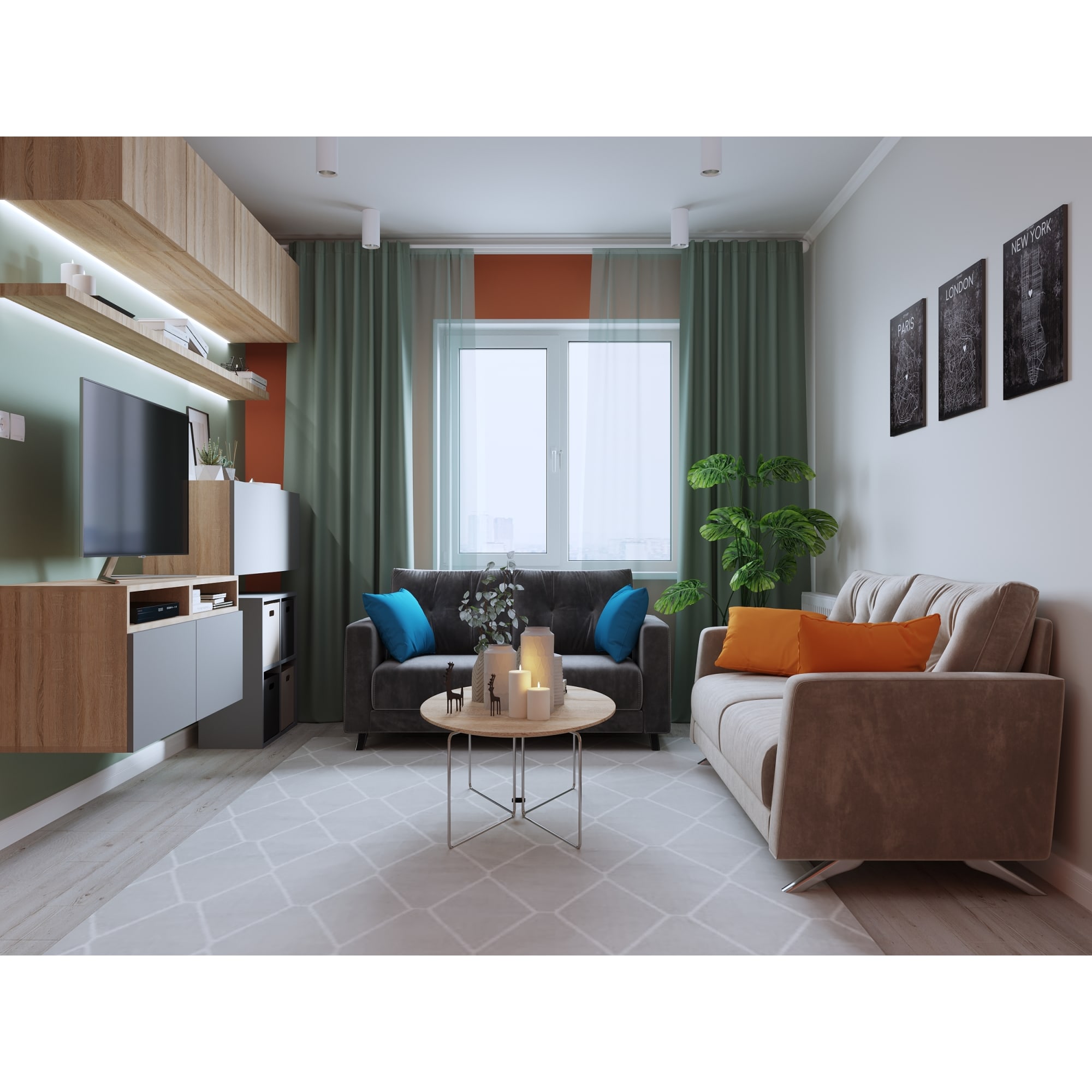 81965184 Каркас шкафа МФ 120,1x51,2x41,7 см, цвет дуб сонома Santreyd  - Вид №3