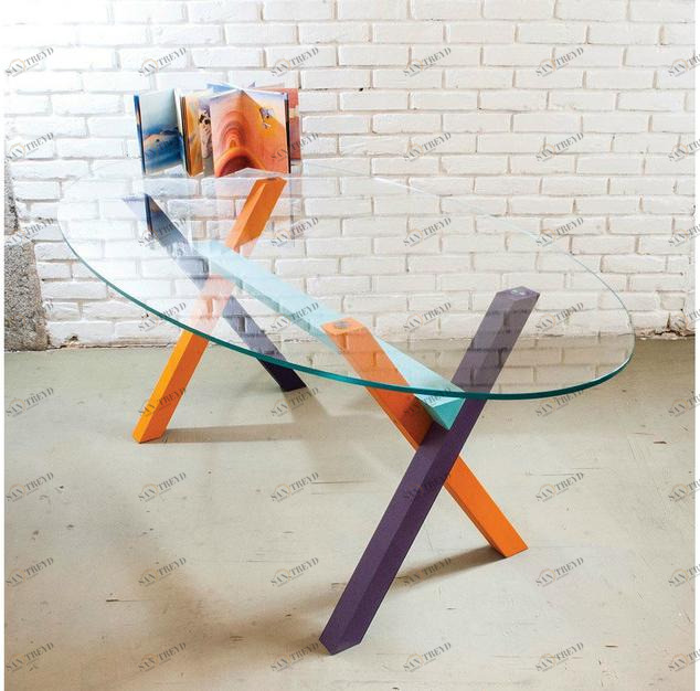 IFT Овальный стол из закаленного стекла sun-id-1460873