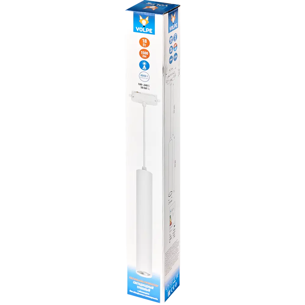Трековый светильник светодиодный Volpe ULB-Q310 18 Вт 2 м² цвет белый STLM-2176579 - Вид №5
