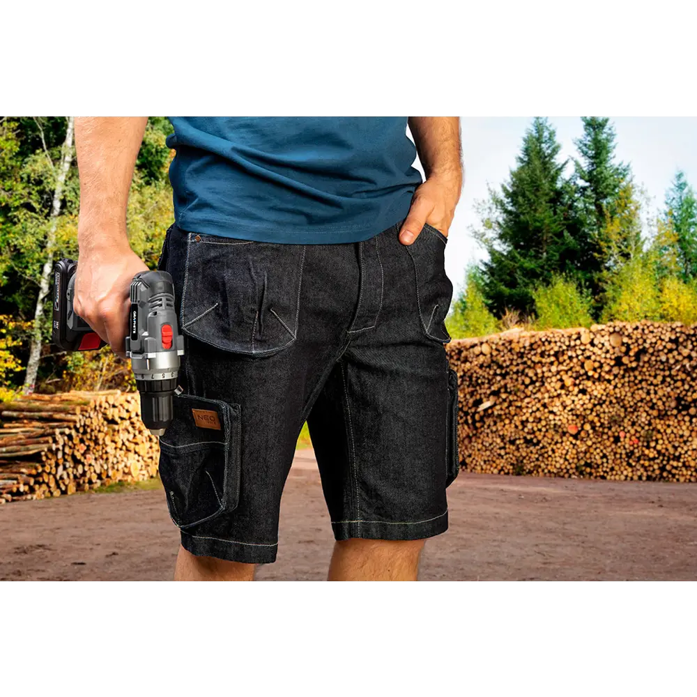 Шорты Neo Tools Denim синие размер XL рост 184-187 83304049 STLM-2029333  - Вид №4