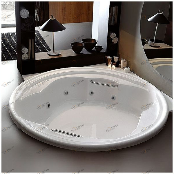 Ванна Gruppo treesse Ninfa V6597 белая с гидромассажем круглая большая STDV6597