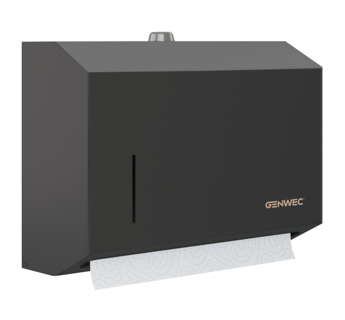 GW03 04 04 03 Genwec Диспенсер для бумажных полотенец 304 нержавеющая сталь матовый черный 