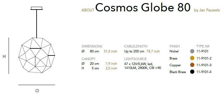 Quasar Металлический светодиодный подвесной светильник ручной работы Cosmos sun-id-1406107 - Вид №3
