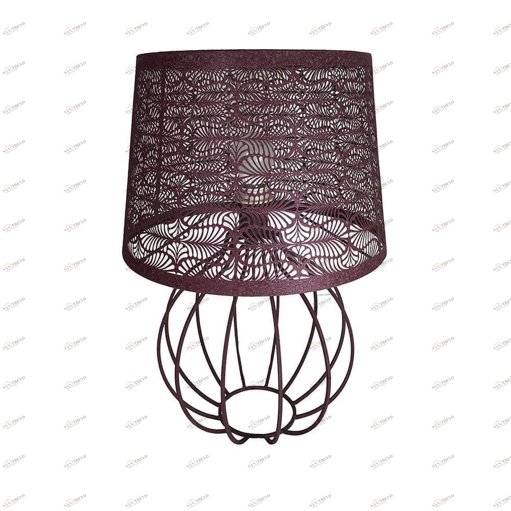 Лампа настольная бордовая Seven Fires "Карвед" 39105.04.68.01B SEVEN FIRES КАРВЕД 00-3907839 Фиолетовый 