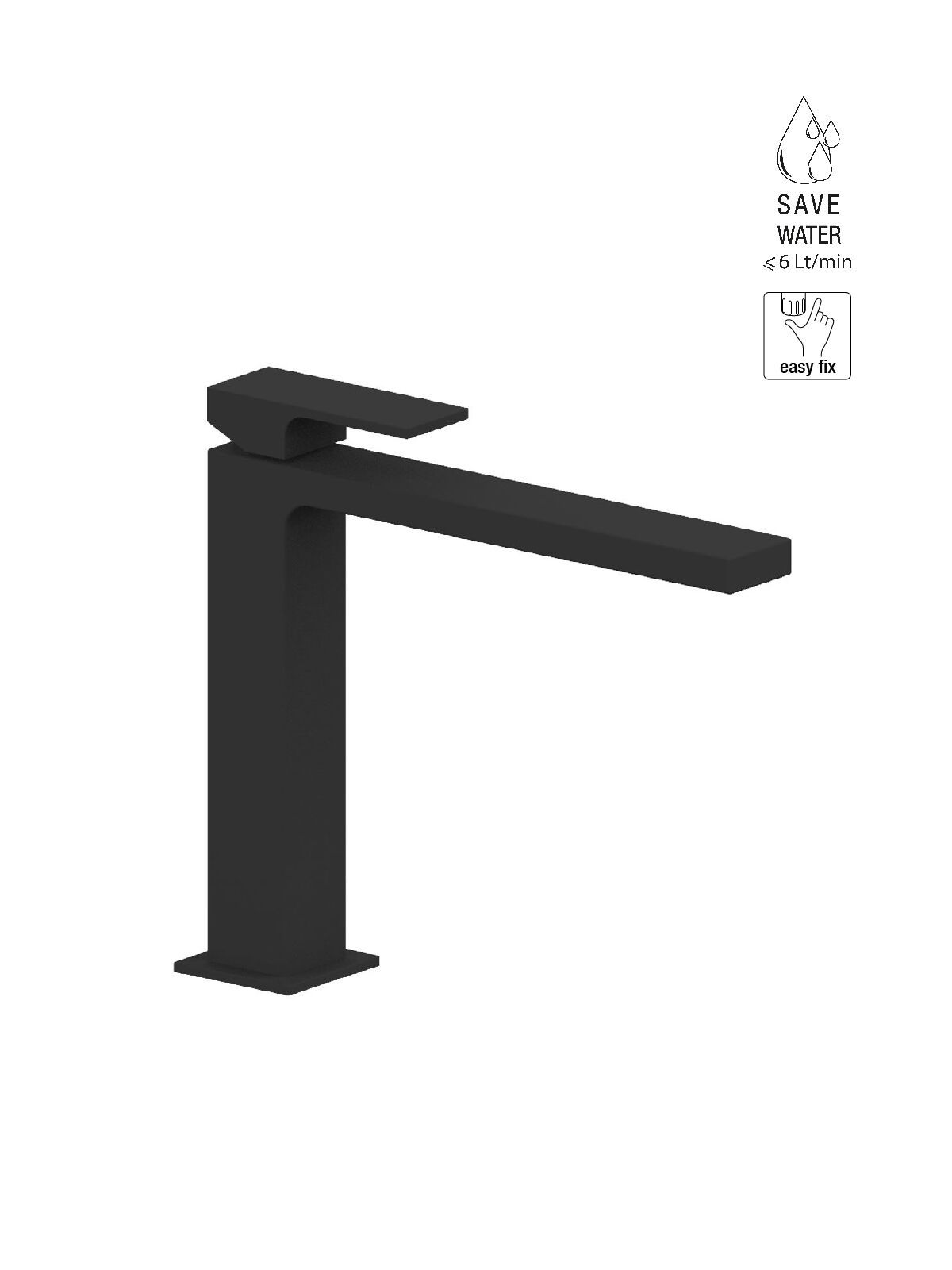 Однорычажный смеситель для раковины с ограничителем расхода Rubinetterie Frattini Vita Due ARCH-00031898 - Вид №17