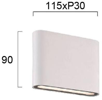 Terzo Light Светодиодный настенный светильник для улицы из алюминия  V4226800, v4226801  - Вид №2