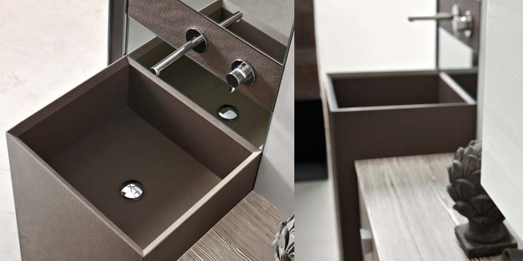 А835 Накладная раковина на столешницу  прямоугольная Arbi  - Вид №1