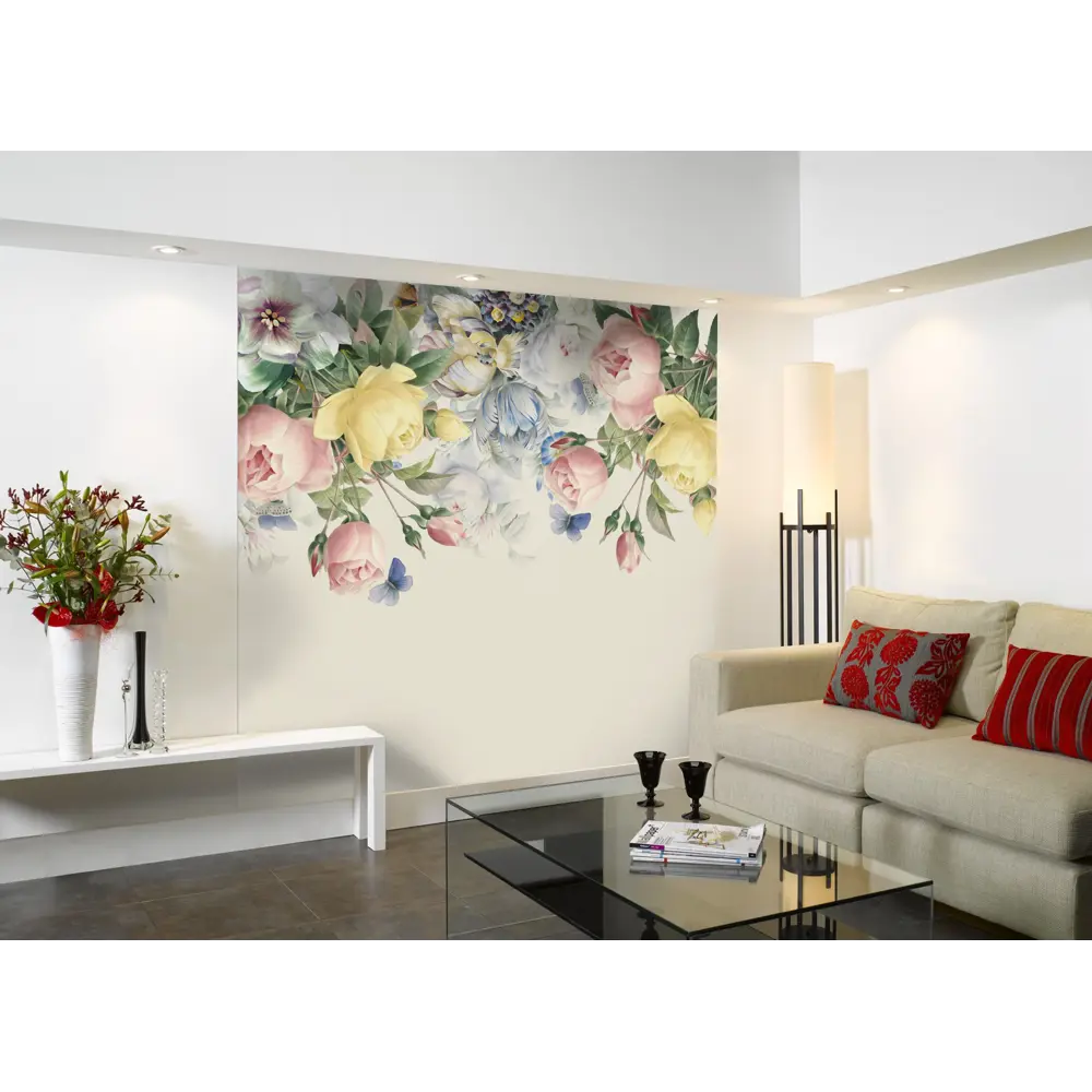 Фотообои 3D Flizart «Цветочная акварель», флизелиновые, 300x280 см 82363613 STLM-2077713 FBRUSH - Вид №3