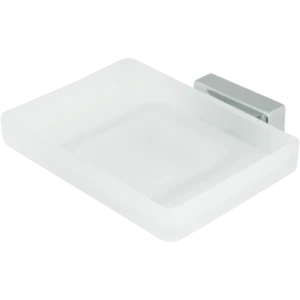 Мыльница подвесная Bath Plus «Bruklin», стекло, цвет хром 15866421 STLM-2070262