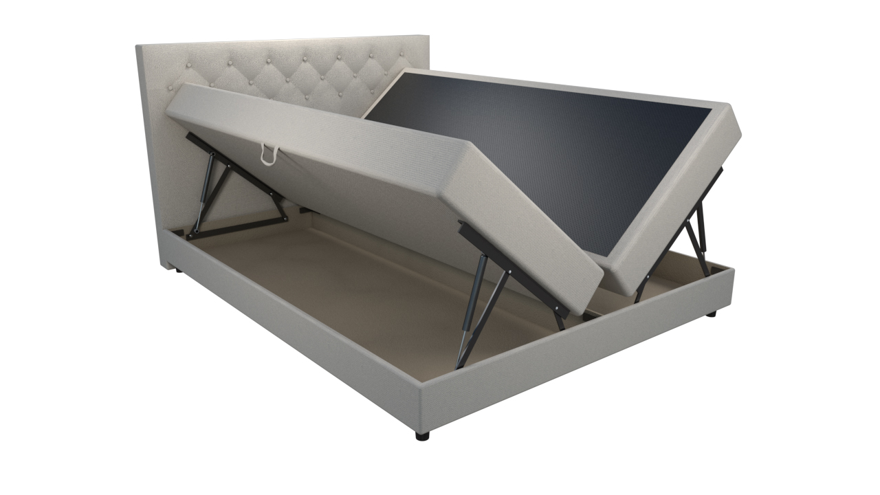 Кровать двуспальная комплект 160х200 бежевая "Уэльс" BELABEDDING УЭЛЬС 134943 Бежевый - Вид №5