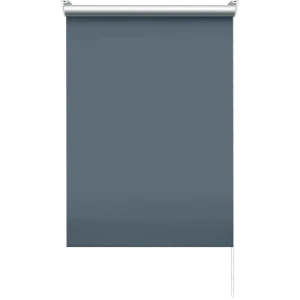 Штора рулонная блэкаут Эскар 55x160 см серо-синяя Denim1