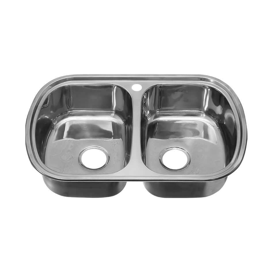 Мойка 7749S MELANA 0,8/180 ИУ 2-я чаша врезная прямоугольная без сифона (229 ti *7) 229 ti (*7)