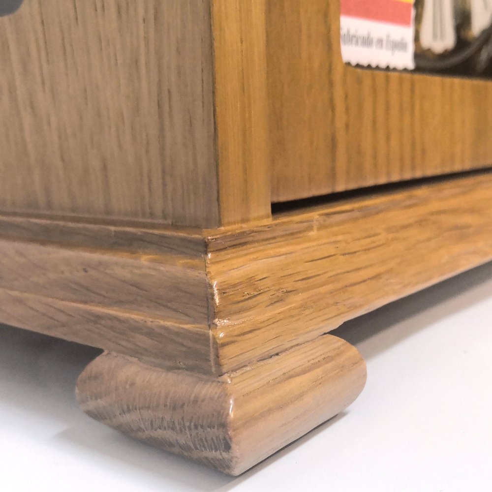 Часы настольные кварцевые коричневые из дуба Oak SARS ДИЗАЙНЕРСКИЕ 00-3967467 Коричневый  - Вид №3