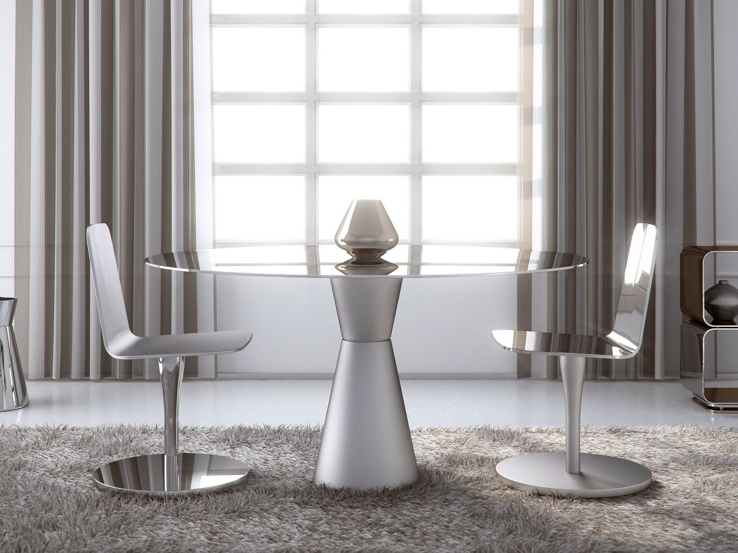 Круглый алюминиевый стол altreforme район ARCH-00066119 - Вид №1