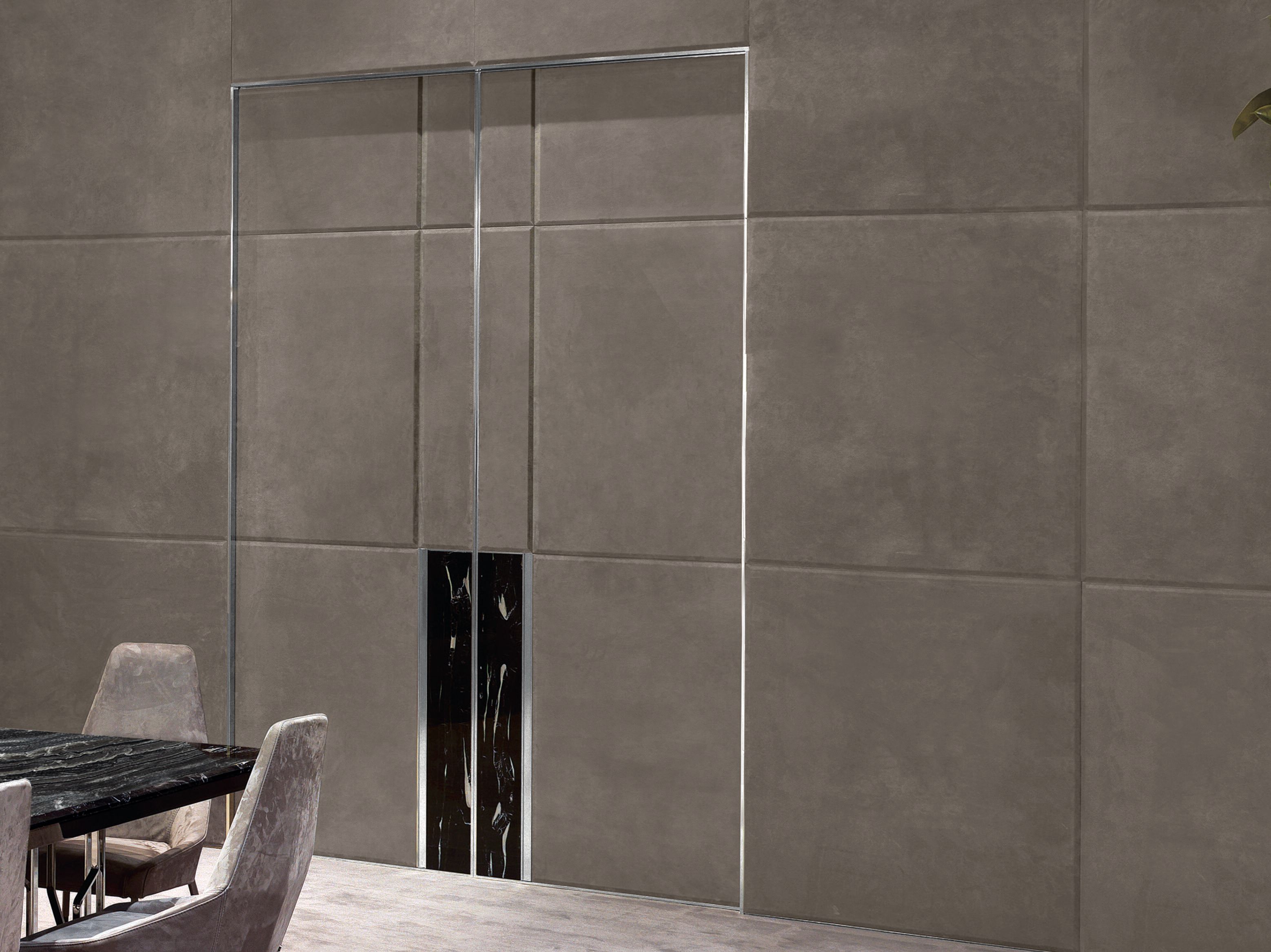 Кожаная раздвижная дверь Longhi Aluminiun Chic-Doors ARCH-00066349