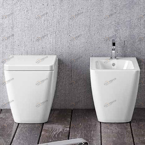 T300100001 Приставной унитаз напольный Белый Disegno Ceramica Touch3 Италия