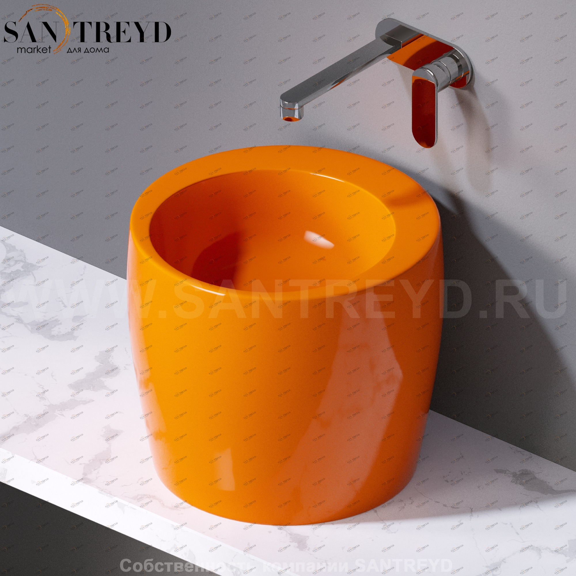 L101114 Накладная раковина на столешницу  круглая A. e T. Italia TOTEM AeT ITALIA