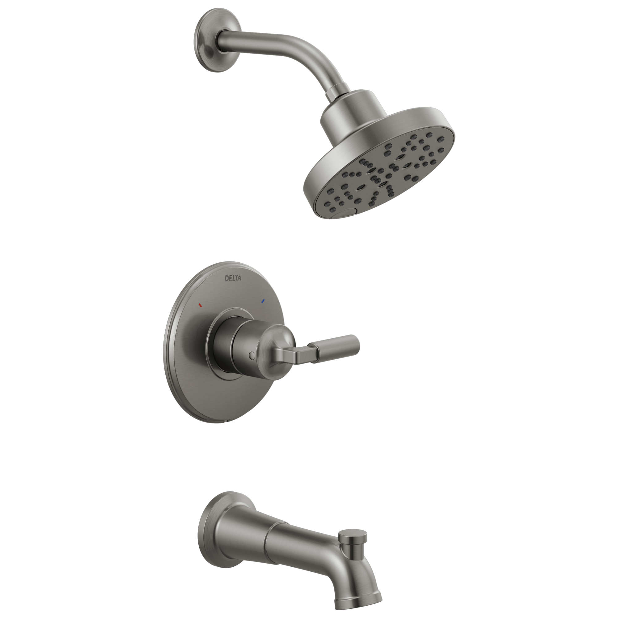 T14448-KS Monitor® 14 Series H2Okinetic® для ванны и душа Delta Faucet Bowery Черный нержавеющий
