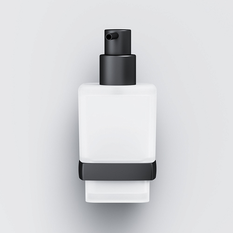 A9036922 Стеклянный диспенсер для жидкого мыла с настенным держателем черный AM.PM Gem - Вид №4