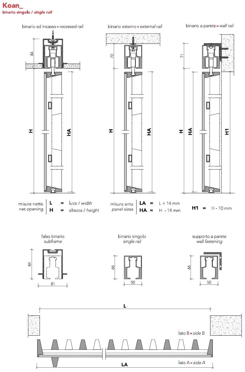 Алюминиевая и стеклянная дверь Lualdi раздвижные и поворотные системы из стекла ARCH-00050345 - Вид №8