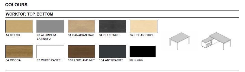 Множественный рабочий стол с звукопоглощающими перегородками MDD Ogi ARCH-00037311 - Вид №9