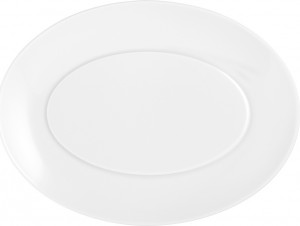 10564408 Furstenberg Блюдо овальное Furstenberg "Ореол белый" 24см Фарфор