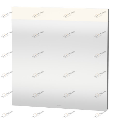 DS746803737 Зеркало с подсветкой DuraStyle #DS7468 800 x 40 мм Белый алюминий, декор Duravit