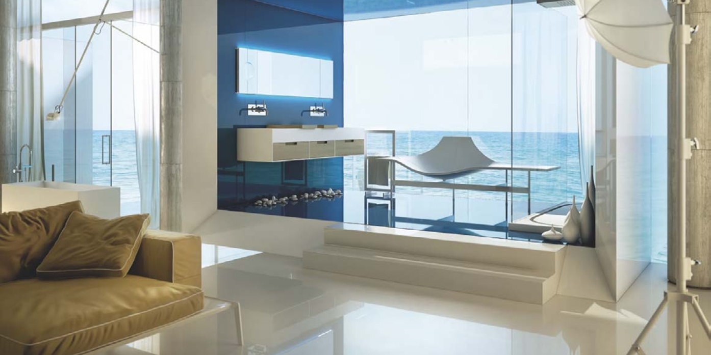 Moma Design Раковина Canasta Box 3 двойная интегрированная с тумбой 1800 белая LCN07180 - Вид №2