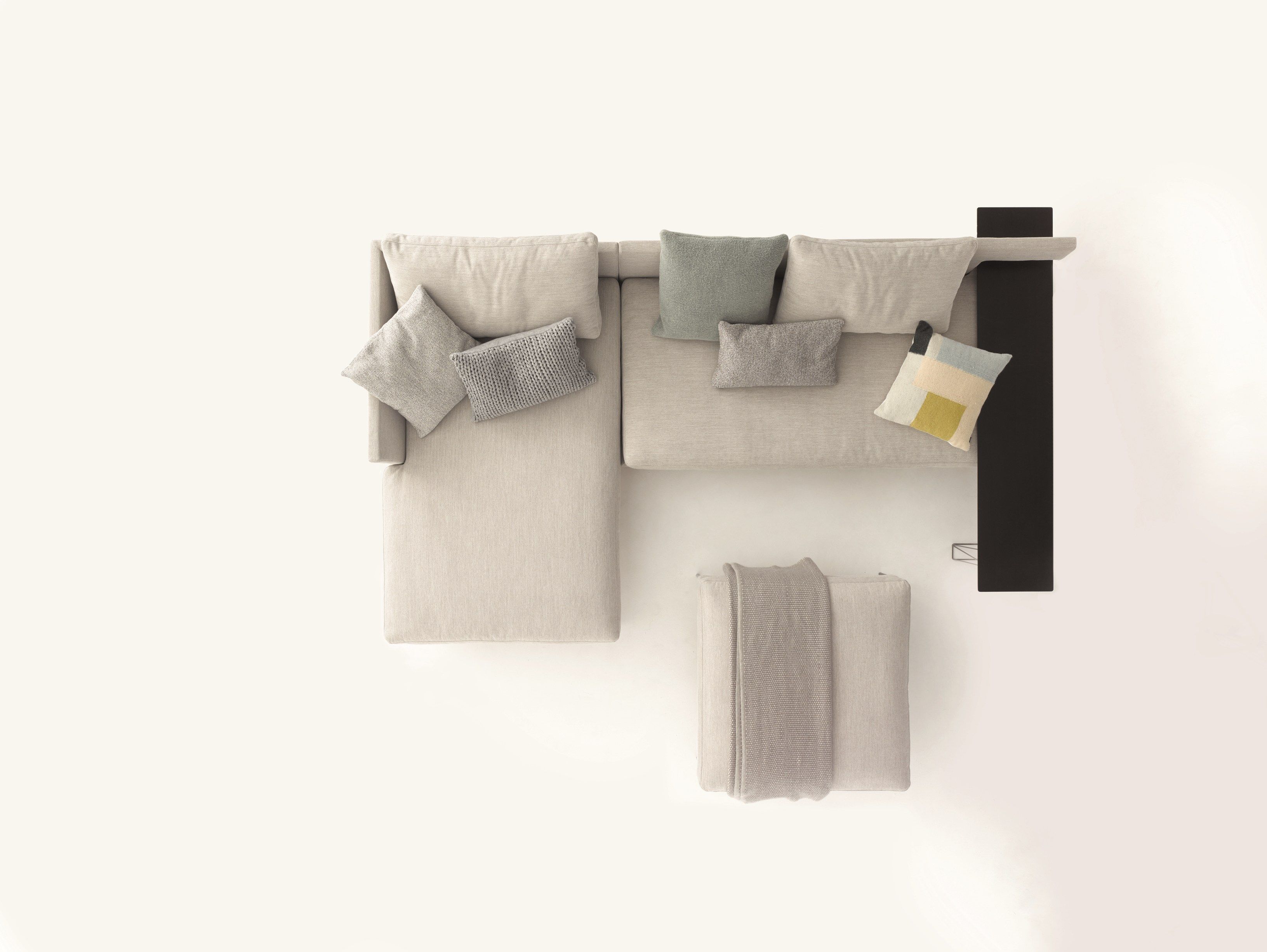 Тканевый диван с полуостровом COR Pilotis ARCH-00002323 - Вид №9