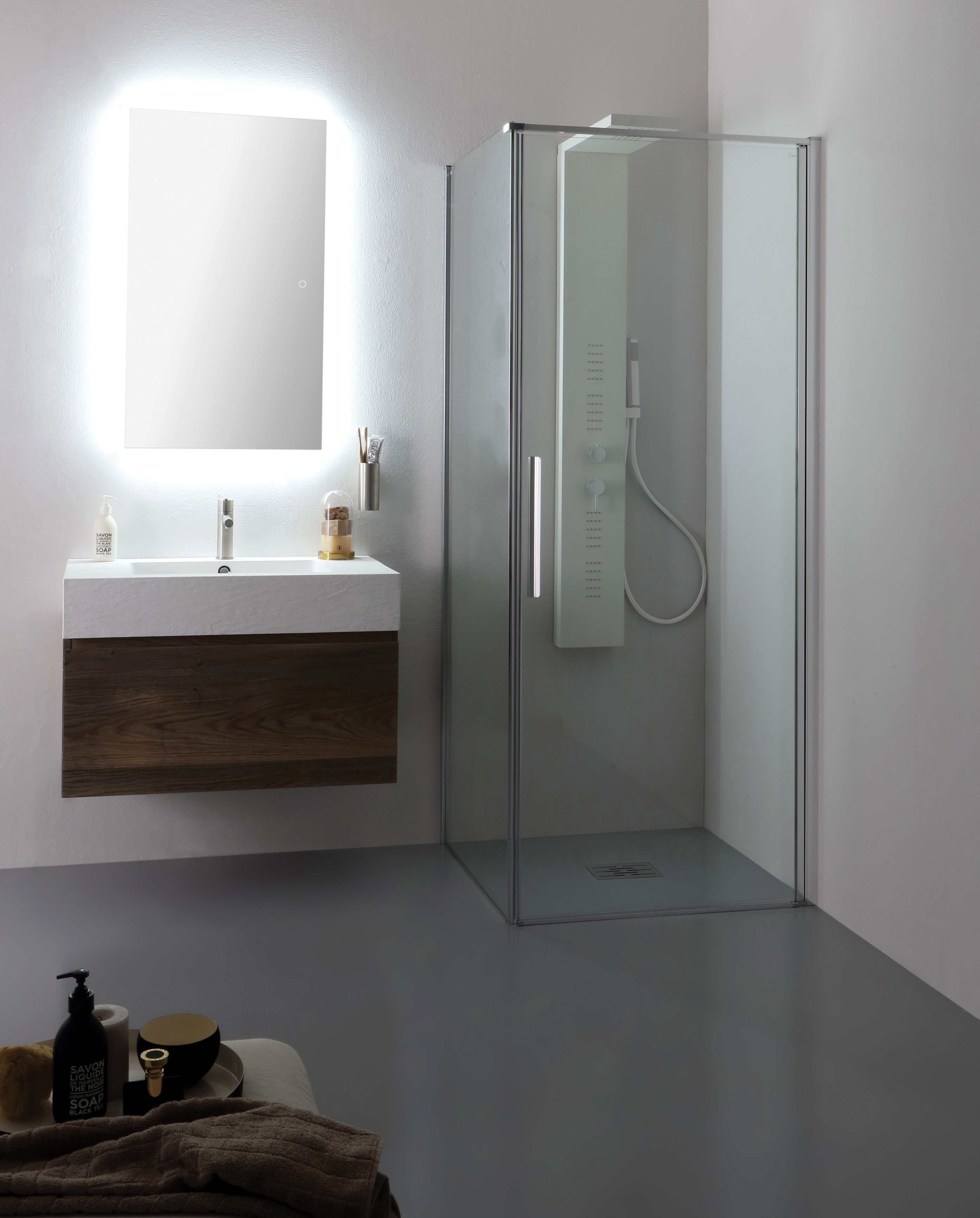 Угловая душевая кабина с распашной дверью Kinedo GL6 ARCH-00125905 - Вид №1