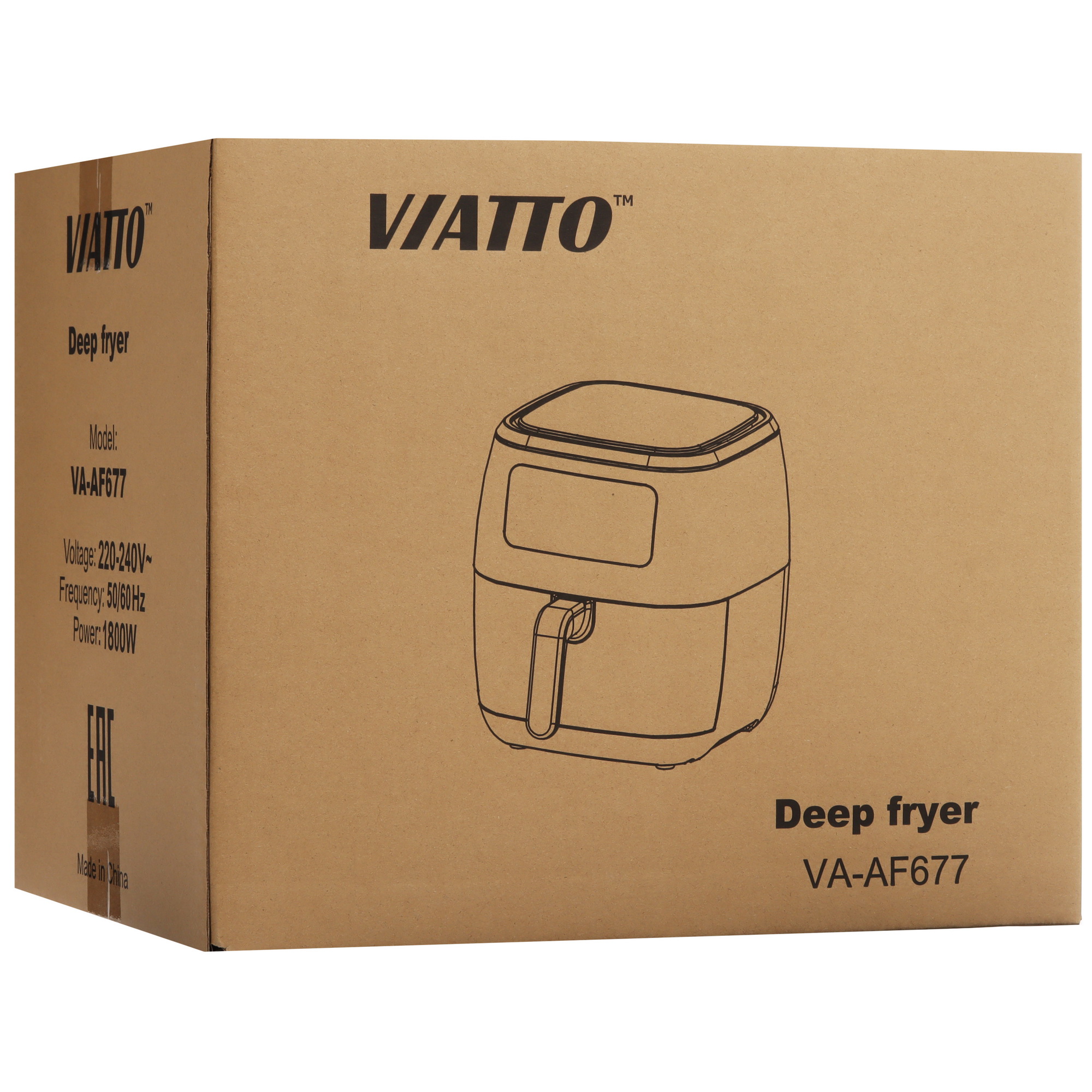 9906339 Аэрогриль Viatto VA-AF677 черный STDN-0071183 - Вид №9