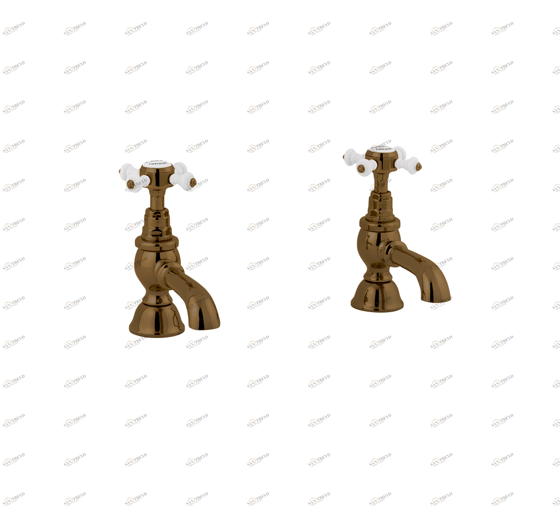 Gentry Home Смеситель для раковины от центра к центру 2 отверстия под смеситель 200 мм Chelsea Бронза sun-id-1075168