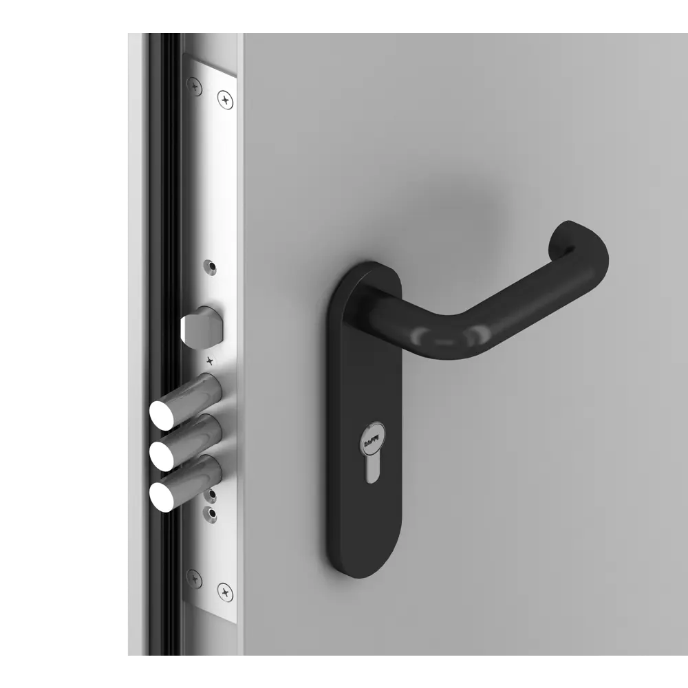 Дверь техническая 980x2050 мм левая цвет светло-серый RAL7035 DOORHAN STLM-2072905 - Вид №1