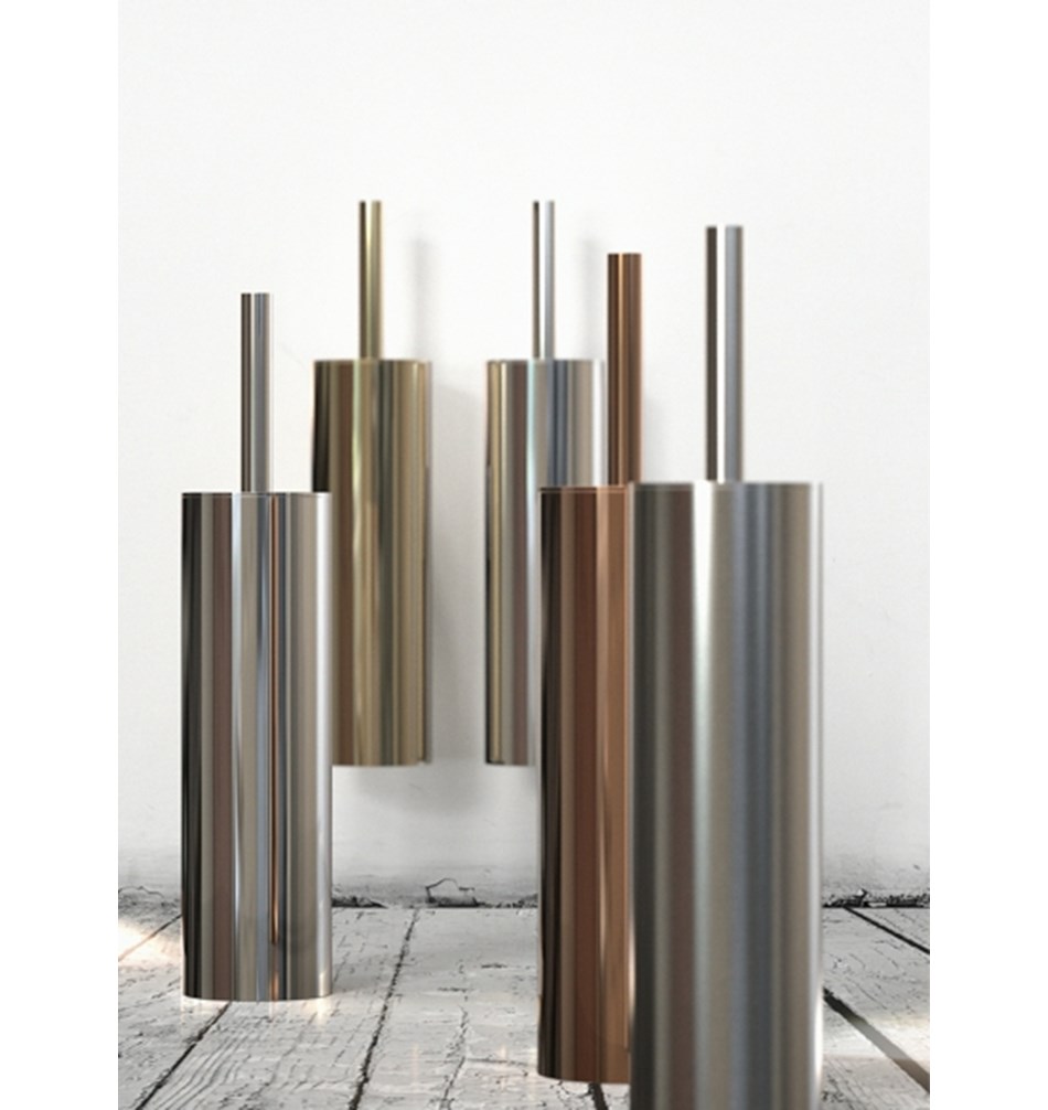 FROST Ершик для унитаза 1, напольный » полированный. Нержавеющая сталь Полированный O1910  - Вид №5