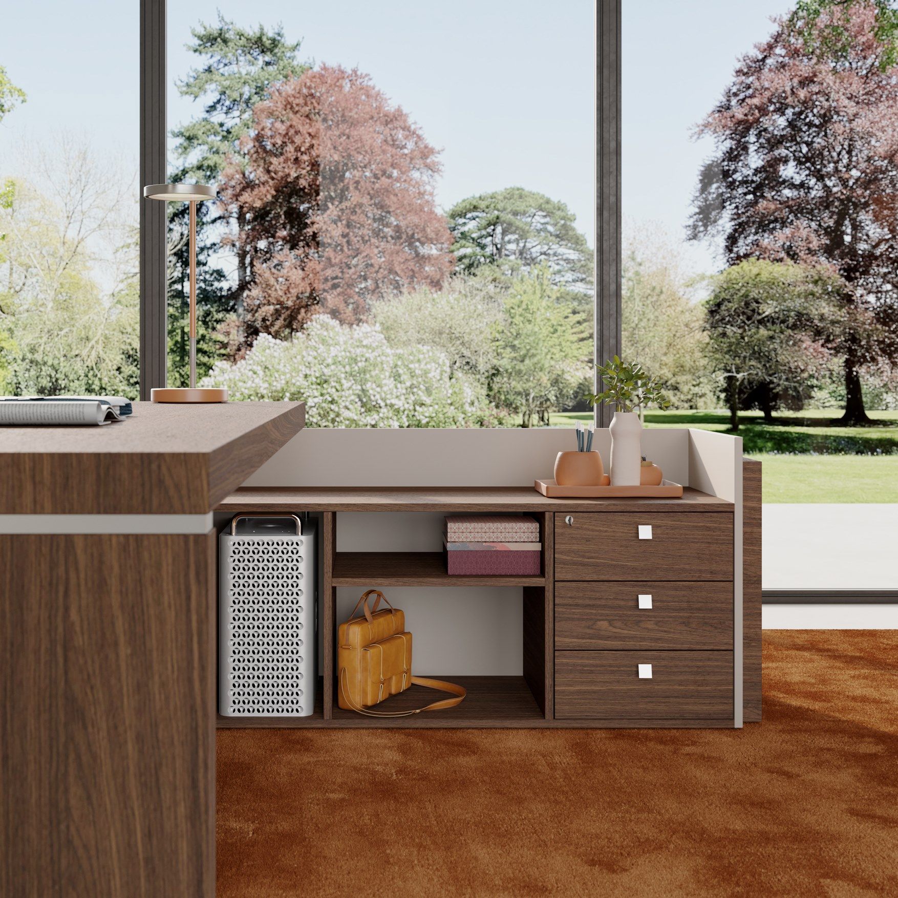 Деревянный прямоугольный рабочий стол PROF SESSANTA ARCH-00012187 - Вид №4