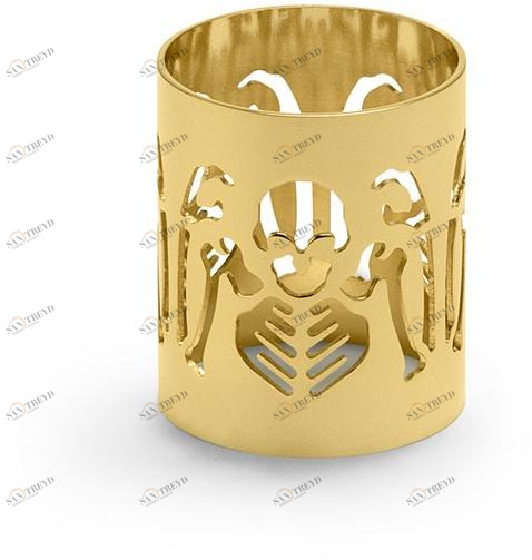 Jb602pg101 Кольцо для cалфетки Стальное GHIDINI1961 Италия Perished