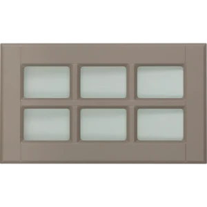 Витрина для шкафа Delinia «Леда бежевая» 60x35 см, МДФ, цвет бежевый