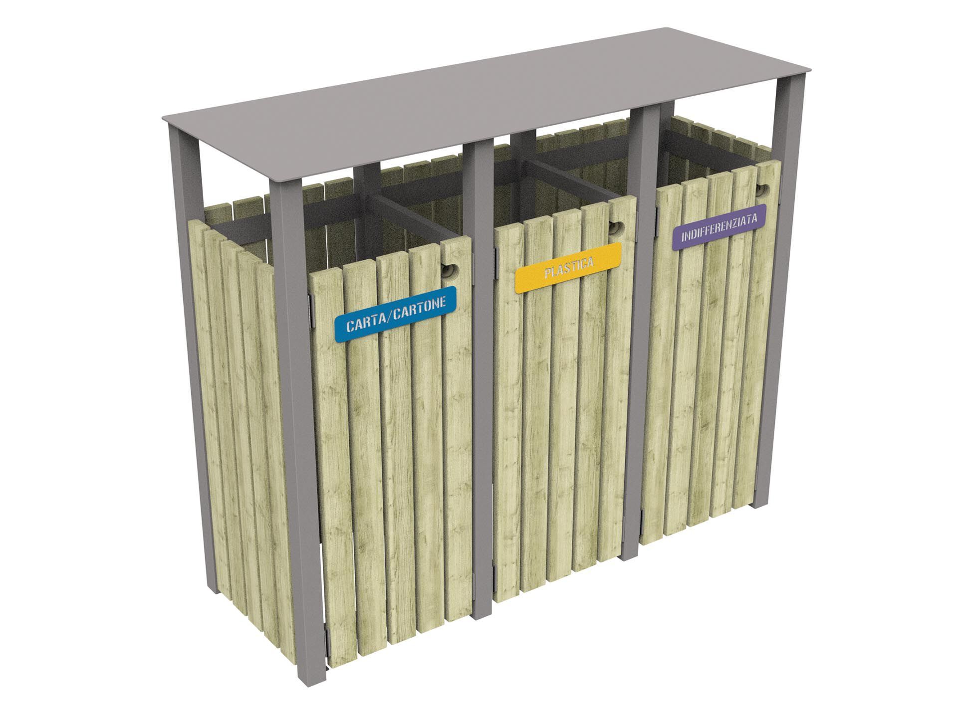 Корзина для мусора для раздельного сбора Lazzari MONTANA ARCH-00105250 - Вид №7